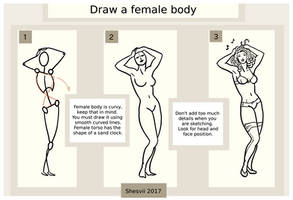 How to draw female body