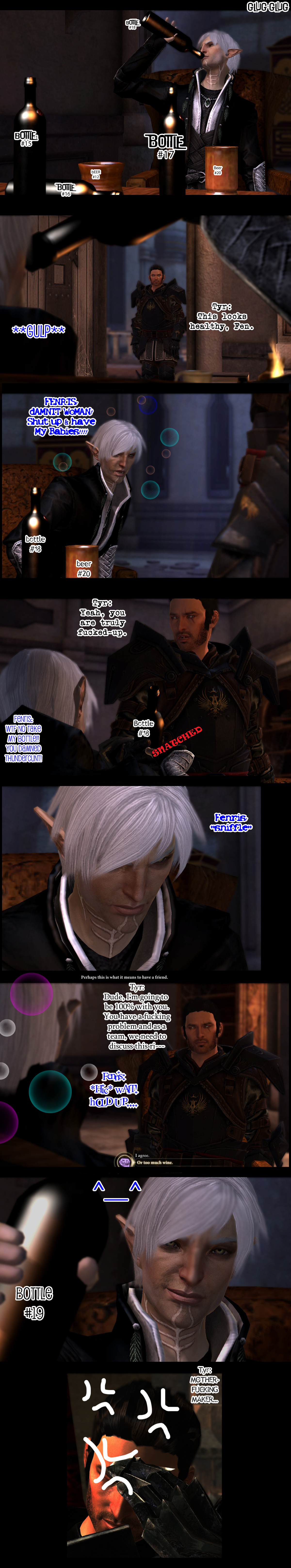 Drunk Ass Fenris and Tyr