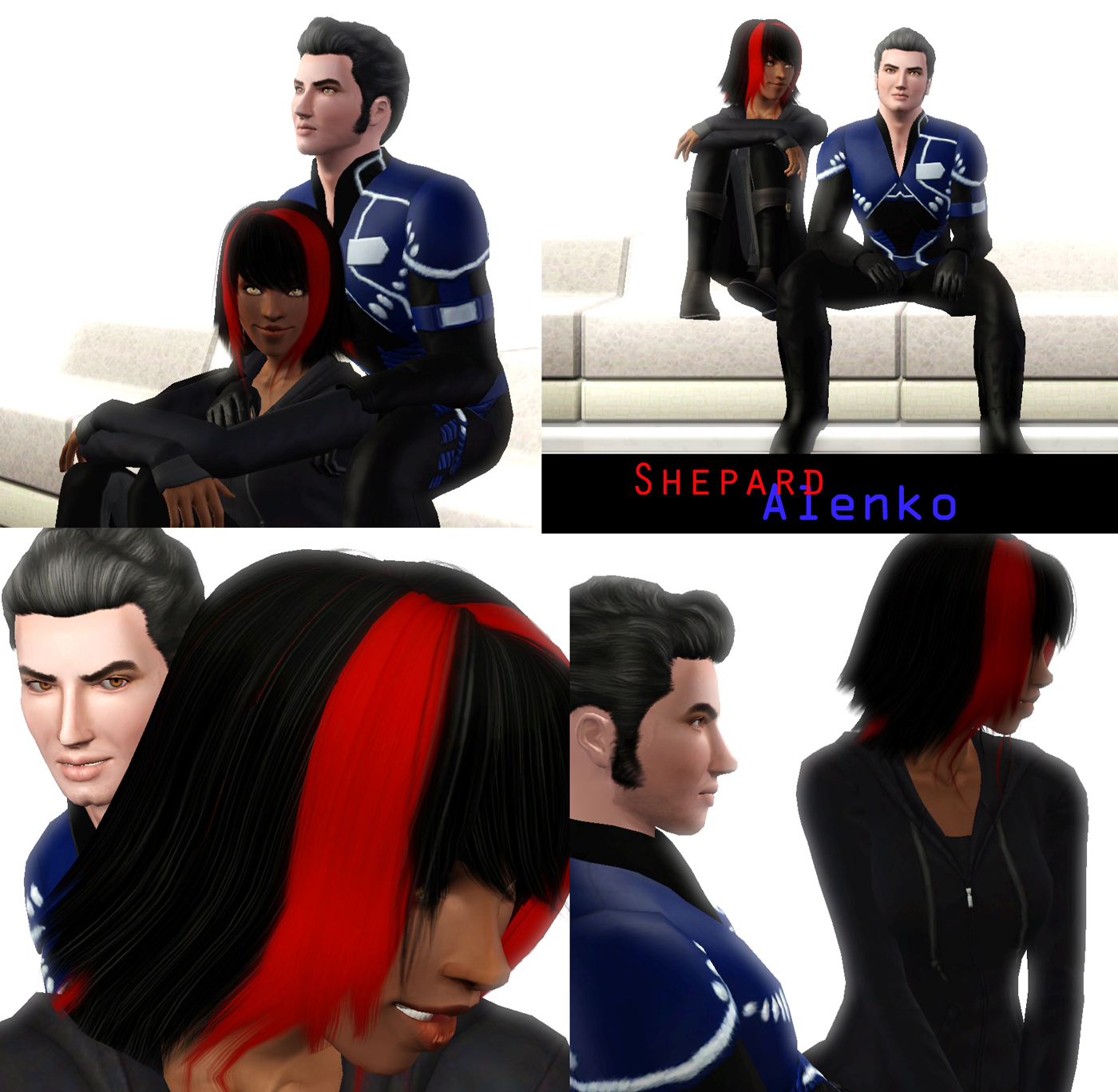 Kaidan and FemShep Sims