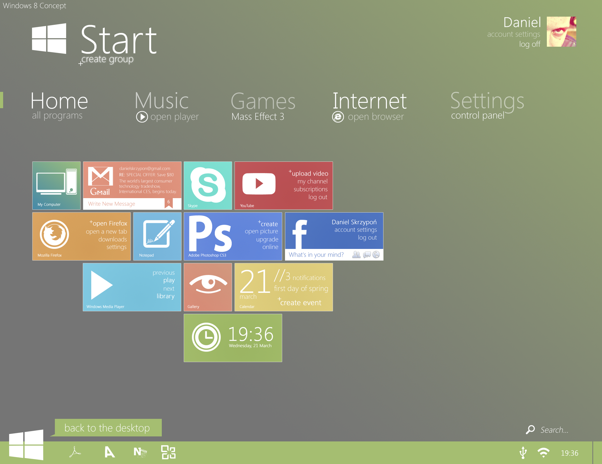 Windows 8 Concept #1 by danielskrzypon on DeviantArt