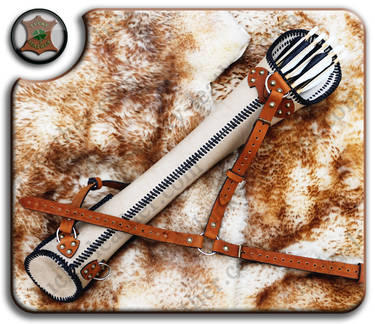 Custom Leather Backquiver Ivory