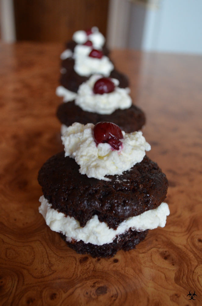 chocolate cupcakes with whipped cream2