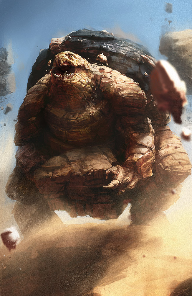 Golem used Rock Slide! by LindseyWArt