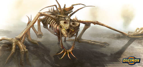 Digimon: Skullgreymon by LindseyWArt