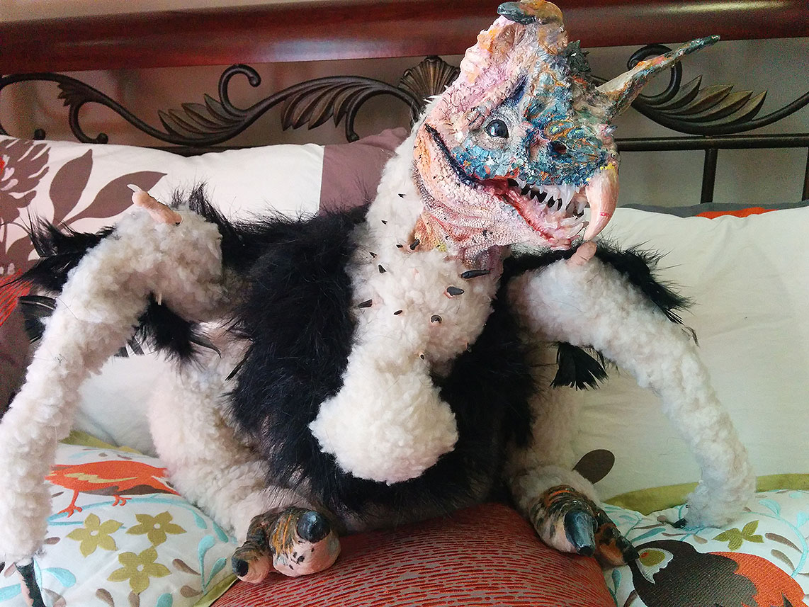 OOAK  Baby Flamboyant Wyvern Doll