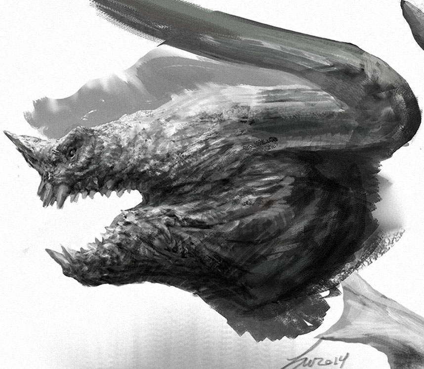 Bull Dragon Sketch