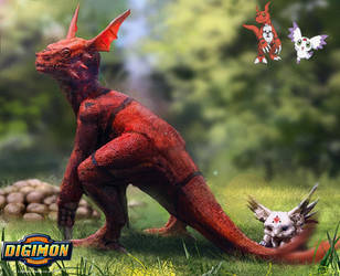 Digimon: Guilmon and Calumon