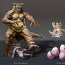 Pokemon: Kangaskhan and Exeggcute