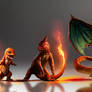 Pokemon - Charmander Evolutions