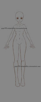 Anime girl body base 01 [ON SALE]