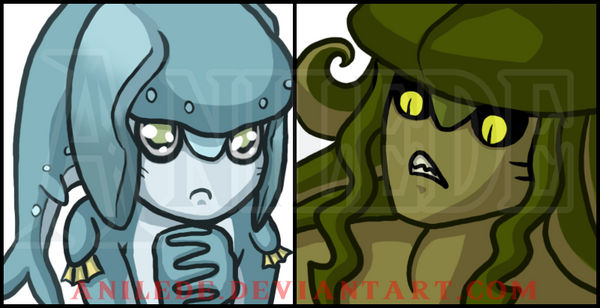 Cute Bean vs Squid Dad