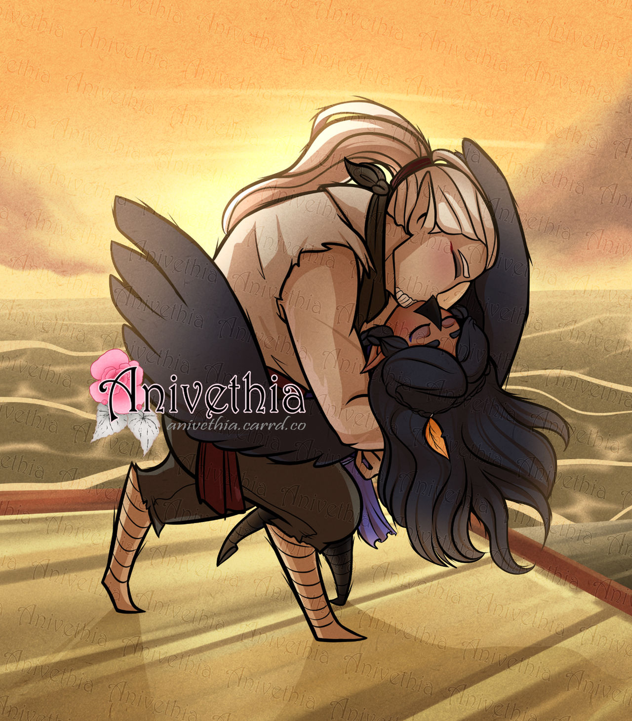 The Kiss After Flight