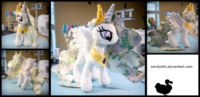 Brocade Princess Celestia Plushie