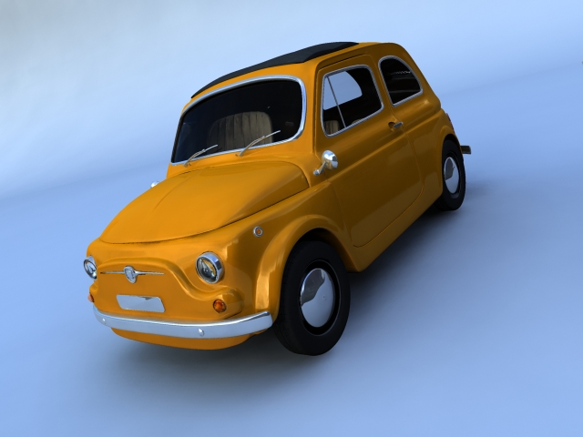 Fiat 500, render 2