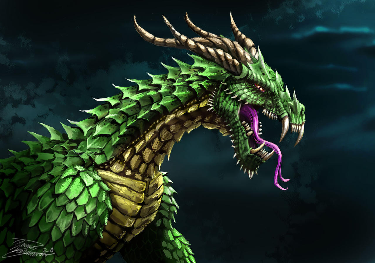 Green dragon by LordHannu on DeviantArt