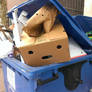 Box in the trash