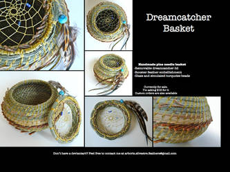 Dreamcatcher Pine Needle Basket by Arboris-Silvestre