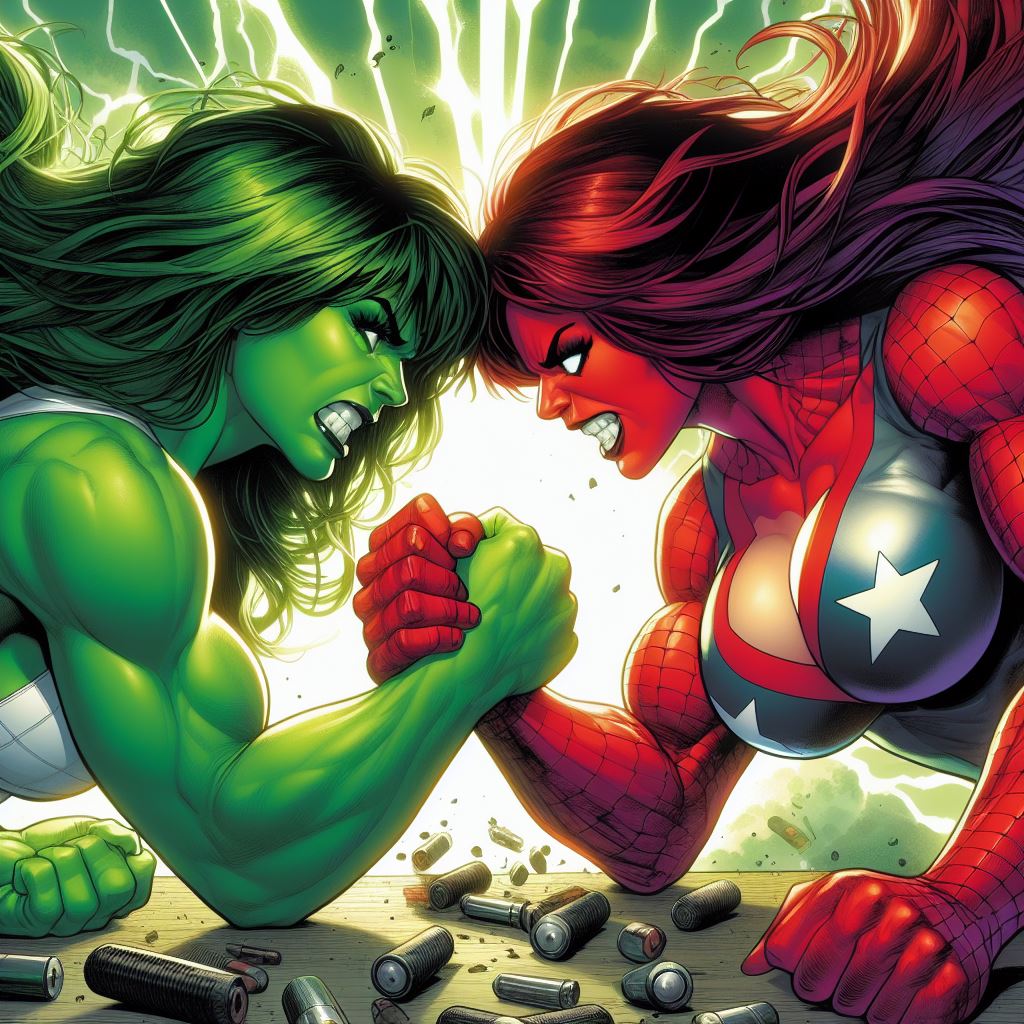 She Red She-Hulk Vs Red She-Hulk by zzzz321 on DeviantArt