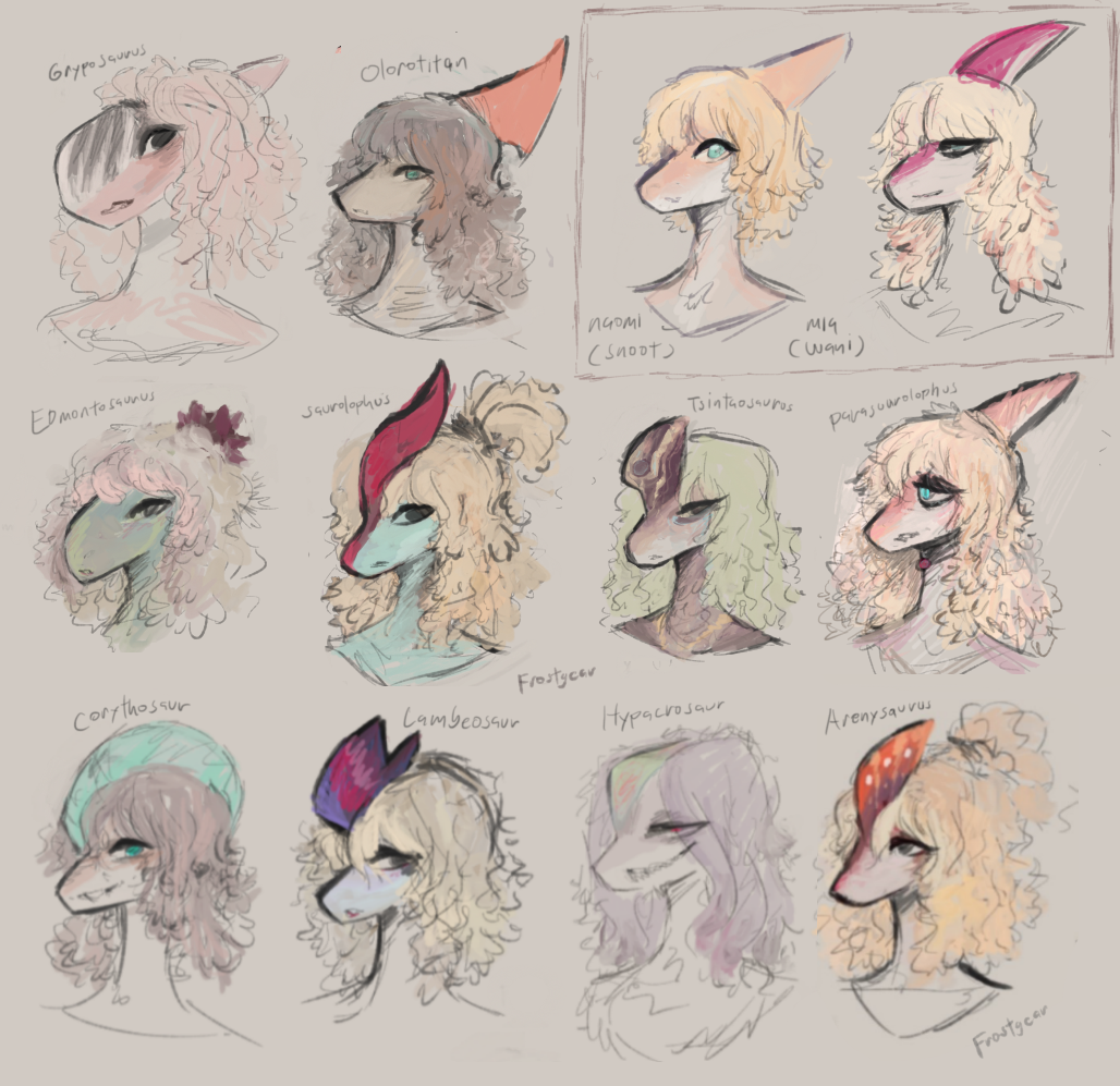 snoot game extended, hadrosaur pack. by Frost9838 on DeviantArt