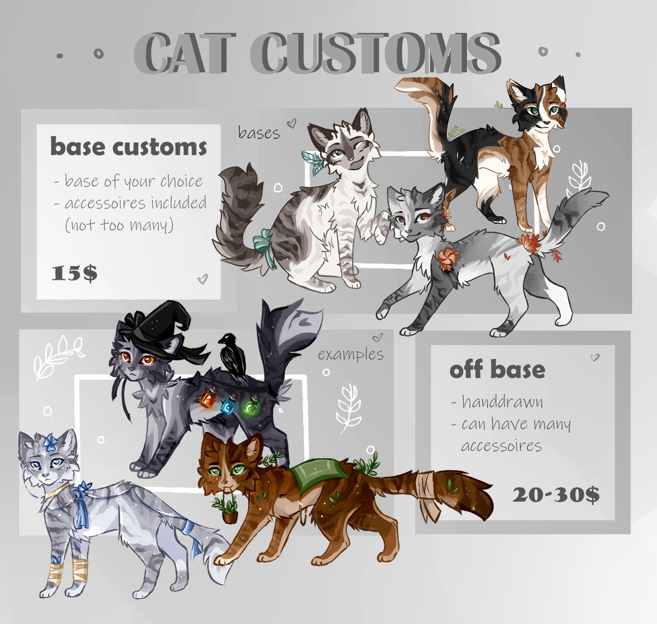 Cat Color Custom cat customs - open by o0Silver on DeviantArt