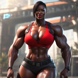 Ebony Muscle 04 (Sexy AI)