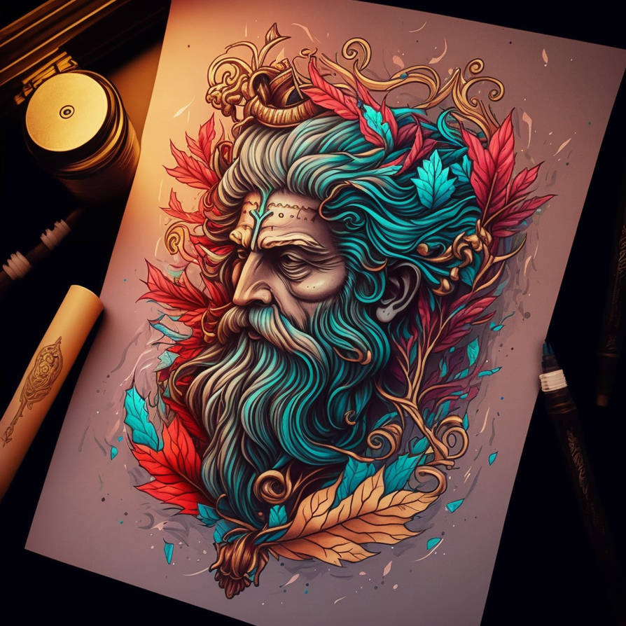 Brincarsd Tattoo Design For Zeus Full Color Neotra by denisskullnox on ...