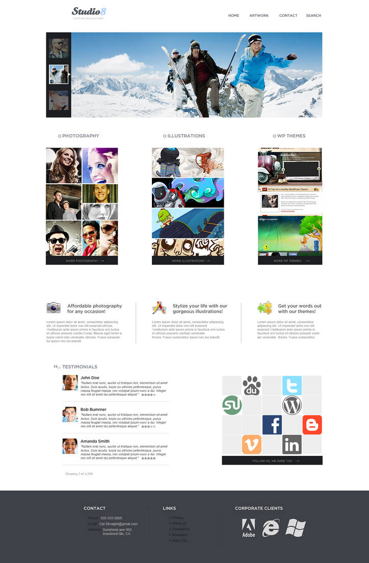 Design Studio Webpage by KustomzGraphics