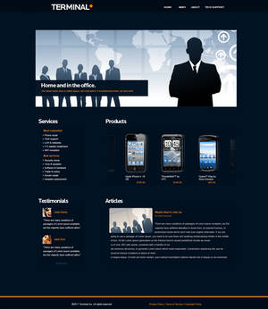 Terminal Web template