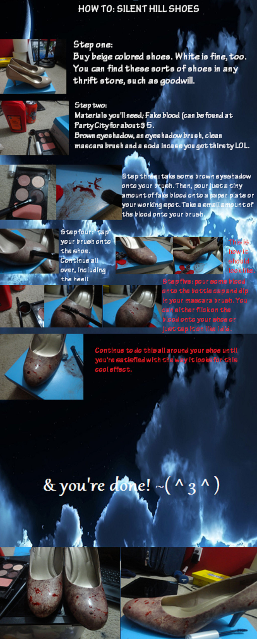Tutorial: Silent Hill Nurse Shoes by ElleKio