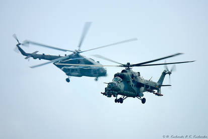 Mi-24 and Mi-8