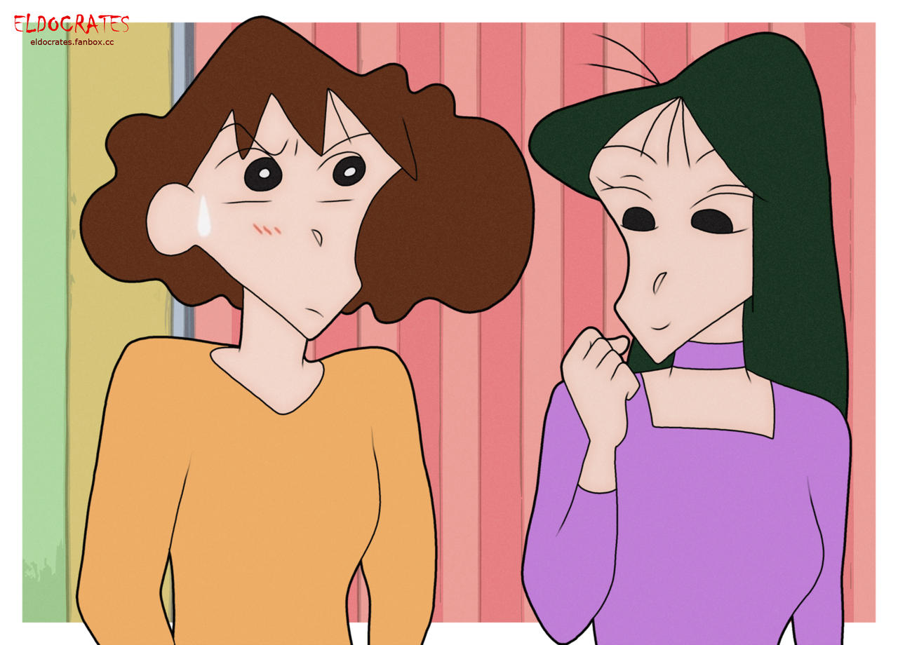 Shin Chan Musae Misae Nohara and Ume Matsuzaka (Crayon Shin Chan) by eldocrates on ...