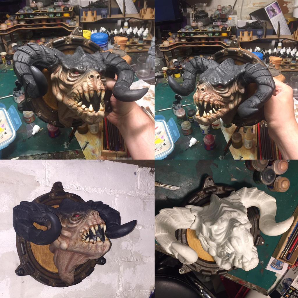 Fallout Deathclaw bust kit by DrMonkeyface