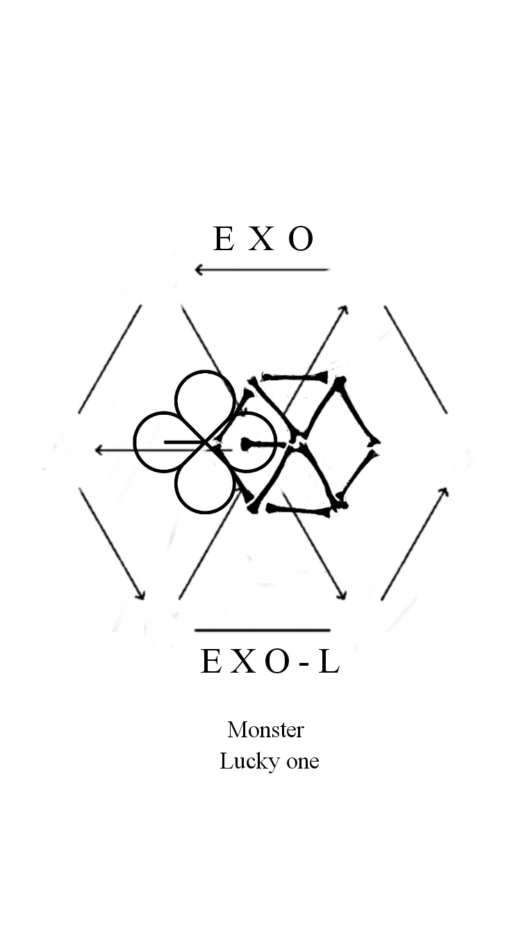 Wallpaper Exo Logo 16 White By Stoneheartedhan On Deviantart