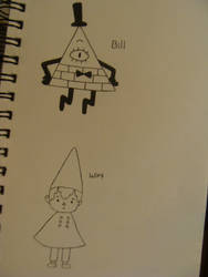 Bill Cipher and Wirt doodle