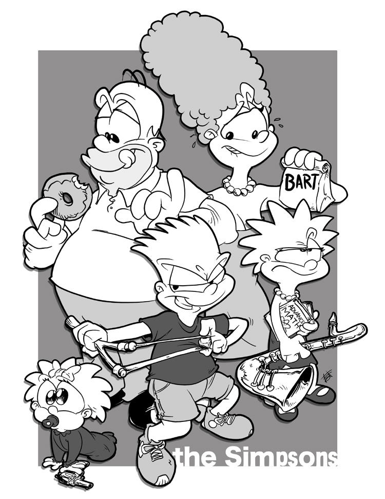 The Off-Model Simpsons by derrickfish on DeviantArt