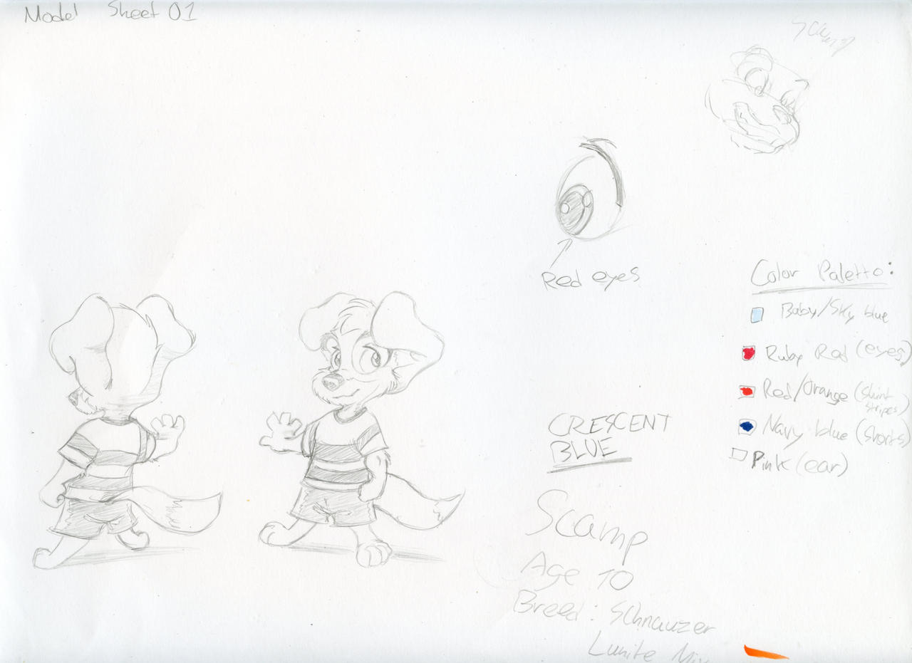 Scamp Model Sheet (2019) by Kendraws2002 on DeviantArt