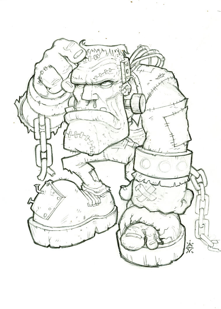 Франкенштейн карандашом