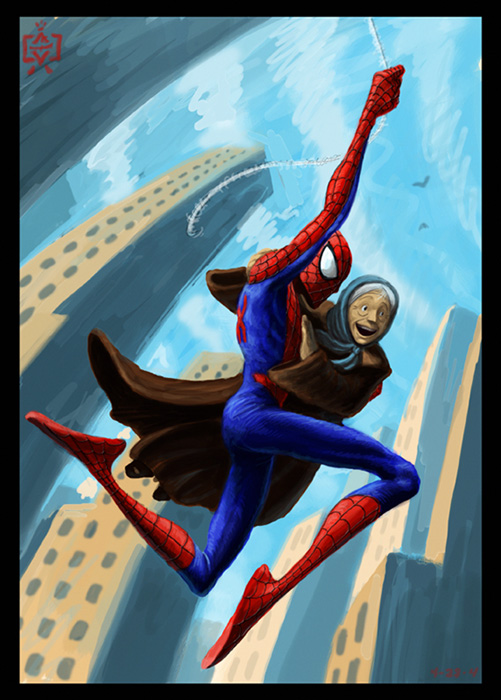 Spidey Saves a Crazy Old Lady