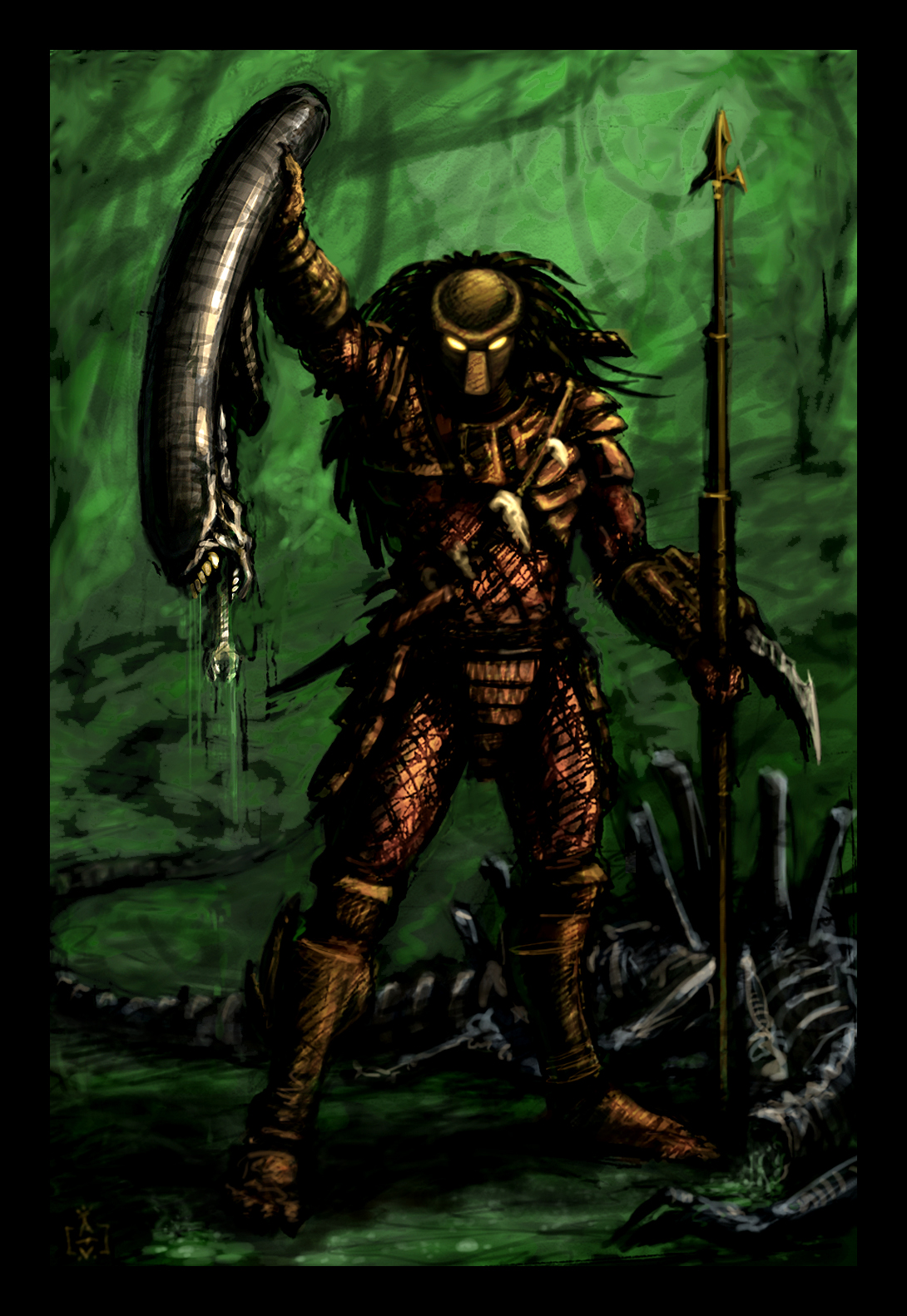 Predators Own Aliens by VegasMike on DeviantArt