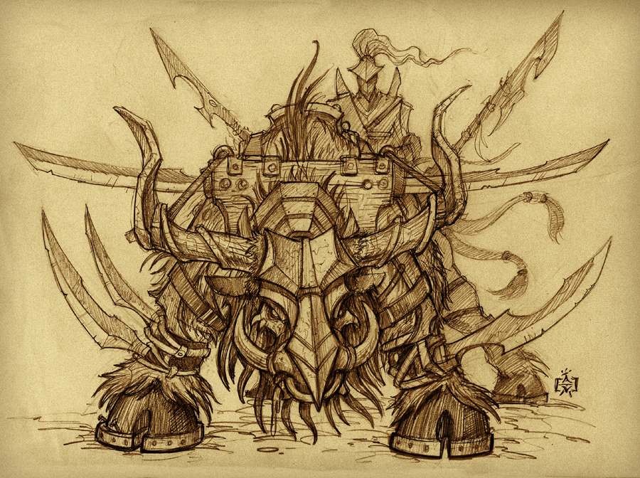 War Beast Sketch by VegasMike