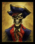 Skeleton Pirate Portrait by VegasMike