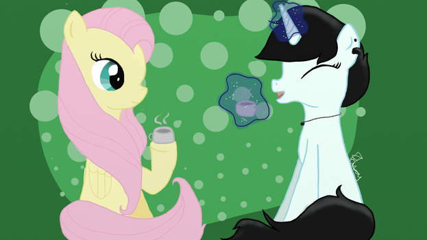 Fluttershy and my sister.