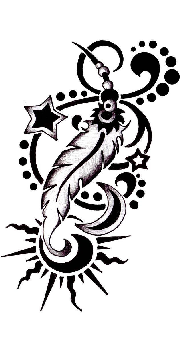 TRIBAL FEATHER by RoxenaBernardi