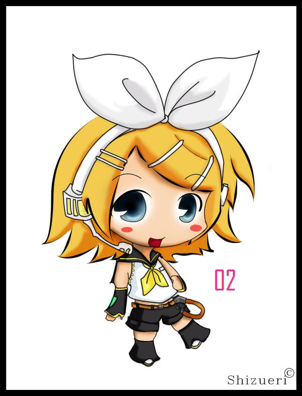 Chibi Rin Fanarrt Kagamine Rin -chibi- by Shizueri on DeviantArt