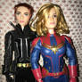 Black Widow and Captain Marvel