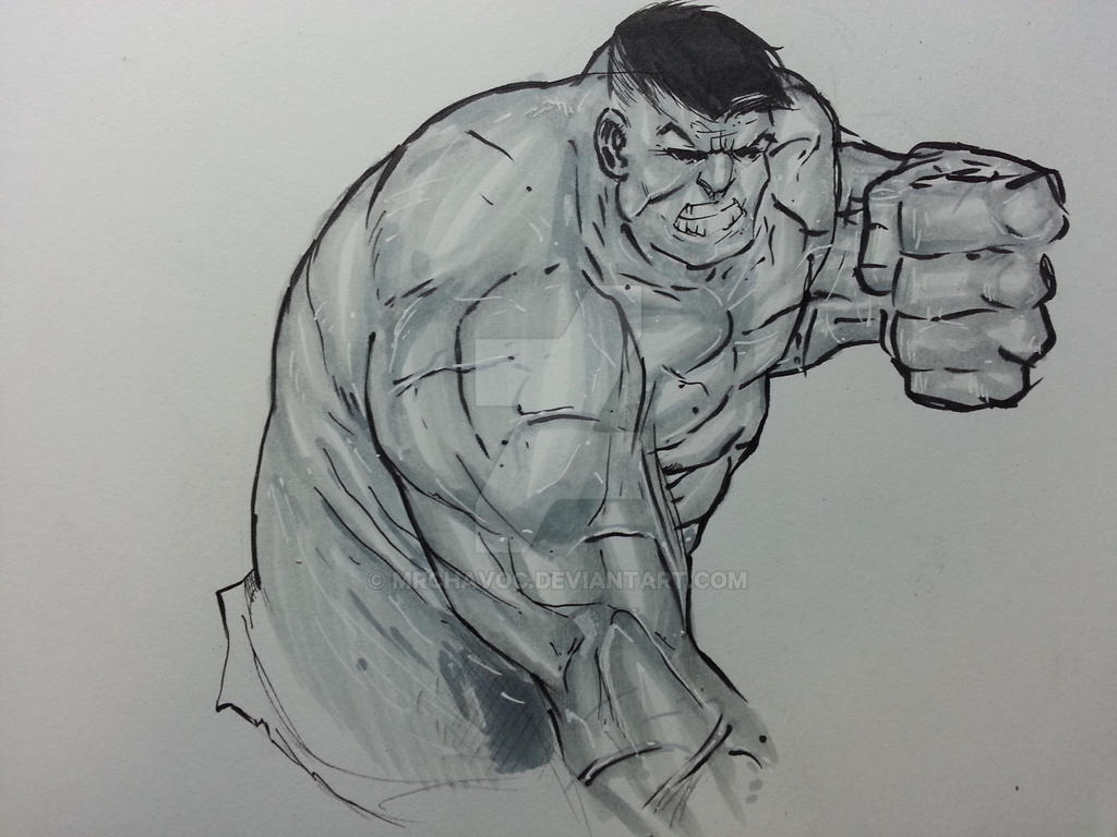 Hulk Sketch by MrCHavoc on DeviantArt
