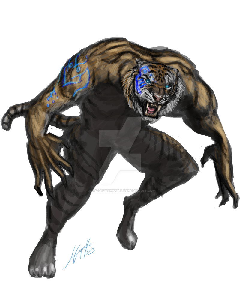 Feral Tiger Hybrid by JordanGreywolf on DeviantArt