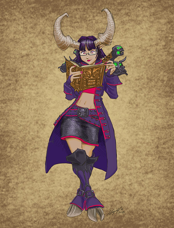 Ximena the Satyxis Pirate-Librarian