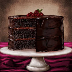 Raspberry Chocolate Cake