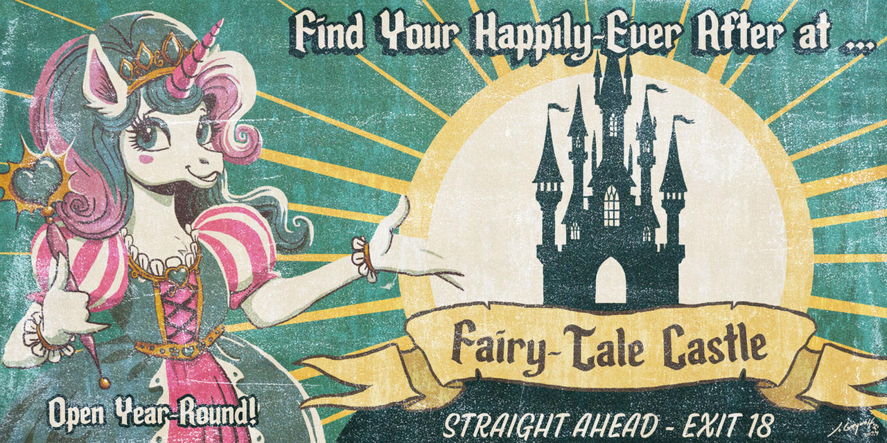 Billboard - Princess Unicorn Fairy-Tale Castle